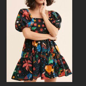 Farm Rio Zodiac Mini Dress, XL